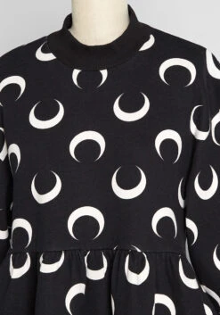 Catching Crescents Sweatshirt Dress -Bunny Shop 0cd38215da54c3adce14f29fbaa75316