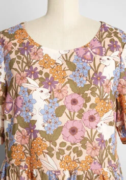 Blooming Spring Scene Babydoll Dress -Bunny Shop 101bb0a2f44cd84b35da1b890a2015d3