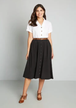 Bookstore's Best Midi Skirt -Bunny Shop 164414 BLK 3
