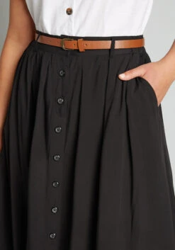 Bookstore's Best Midi Skirt -Bunny Shop 164414 BLK 4
