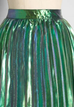 Too Holographic For Traffic Midi Skirt -Bunny Shop 167582126b0a572522e837b35ab90c0b