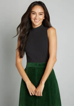 Start With The Basics Mock Neck Top