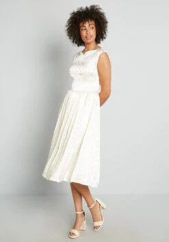 Always In My Dots Fit And Flare Dress