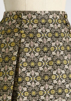 Good As Gold Pleated Skirt -Bunny Shop 178410d56145c81a67dbc8b1c57ec877