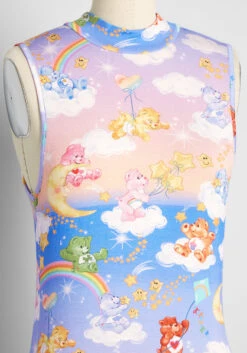 ModCloth X Care Bears Star Shower Power Mock Neck Top -Bunny Shop 17cc8b1774d9b9d8213b3d9e1b1861af