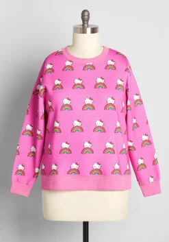 No Brand ModCloth X Hello Kitty Coziest Cuteness Graphic Sweatshirt