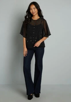 Wish I May Beaded Blouse -Bunny Shop 1d3ff7a2adf83803b55db62be918e1d2