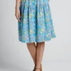 Daisies At Nightfall Tiered Midi Skirt