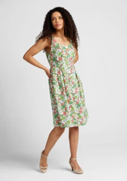 Seeking Out Sunshine Fit And Flare Dress -Bunny Shop 20002592 doll valley mint gum 3
