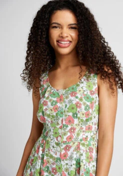 Seeking Out Sunshine Fit And Flare Dress -Bunny Shop 20002592 doll valley mint gum 4