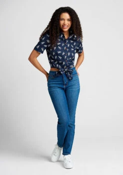 Pinch Of Style Tie-Waist Top -Bunny Shop 20003353 multi 3