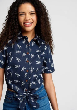 Pinch Of Style Tie-Waist Top -Bunny Shop 20003353 multi 4