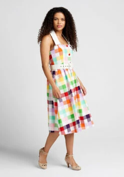 Rainbows Over Hollywood Swing Dress -Bunny Shop 20003370 rainb 3