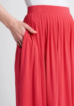 Pleated Excellence Knit Skirt -Bunny Shop 20005054 wtrml 4