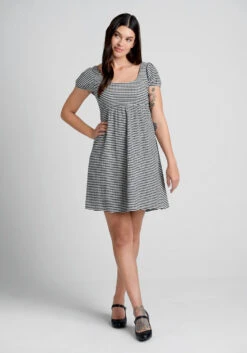 No Brand Maybe It's Love Babydoll Dress -Bunny Shop 20005191 blkwh 3