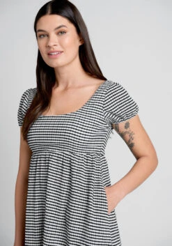 No Brand Maybe It's Love Babydoll Dress -Bunny Shop 20005191 blkwh 4