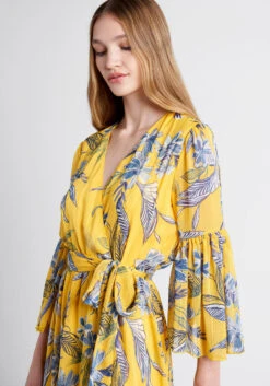 No Brand Flurry Of Florals Midi Dress