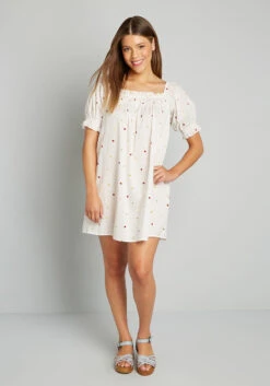 Summertime Garden Stories Smocked Mini Dress -Bunny Shop 200401 P00003 6