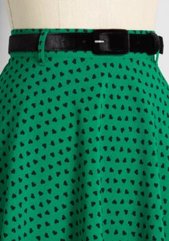 HELL BUNNY A Love So Green Mini Skirt -Bunny Shop 203299 GRN 3