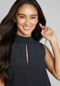 Perfectly Particular Sleeveless Blouse -Bunny Shop 203935 BLK 7