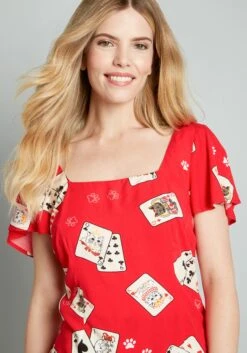 Dealing With The Cuteness Top -Bunny Shop 204412 RED 4