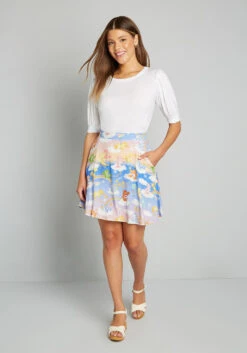 ModCloth X Care Bears Excellence Attained Mini Skirt -Bunny Shop 204786 CAREBEARS 6