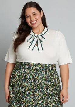 'Bow' Thyself Tie-Neck Knit Top