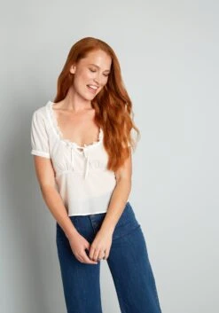 Putting The Edge In Cottage Blouse