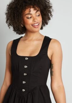 My Noir Romance Mini Dress -Bunny Shop 206141 BLK 4