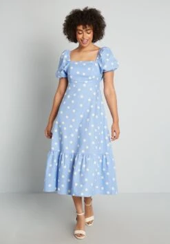 My Favorite Spot Midi Dress -Bunny Shop 206144 BLU 3