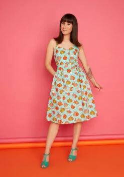 ModCloth X Marisol Muro Aligned With Destiny Fit And Flare Dress