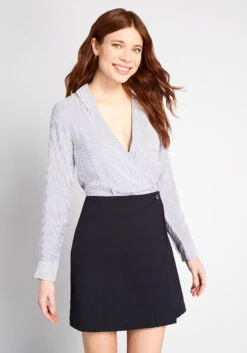 Au Contraire Wrap Twofer Dress