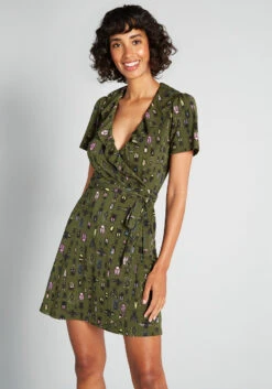 For The Frill Of It Wrap Dress