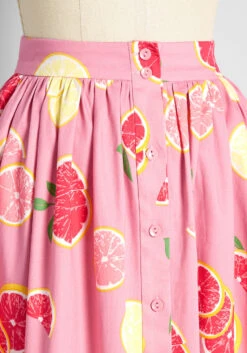 Pink Citrus Punch Swing Skirt -Bunny Shop 2a8da4d545e05b85f464920debff43ca