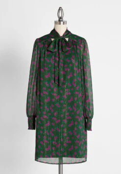 Winter-Blooming Roses Dress