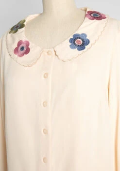 ModCloth X Princess Highway Embroidered Button-Up Blouse -Bunny Shop 3014473074350916aa34bffcb94a9788