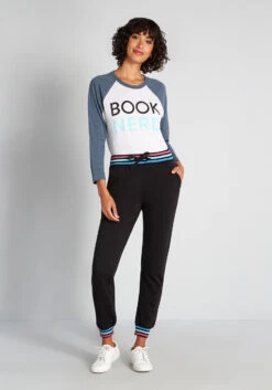 Such A Book Nerd Graphic Raglan Tee -Bunny Shop 350b24880d1cd0ab006621bab6ea218d