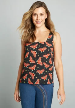 Hip To Be Square Neck Tank Top