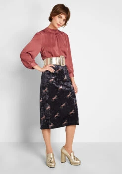 The Plot Thickens Velvet Pencil Skirt -Bunny Shop 370a0b2c813dafe85c946157fd94fe68