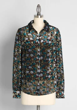 Be Buzzworthy Velvet Button-Up Top -Bunny Shop 37795852c8628e29ba10d789c882536f