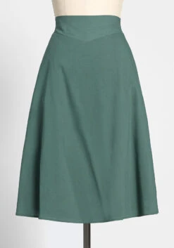 ModCloth X Collectif Willing And Staple A-Line Skirt