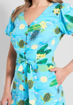 Modcloth X Collectif Sea Turtle Wave Romper -Bunny Shop 3a666f4dd48d1263391b5b3de0cdb775