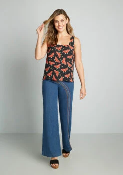 Hip To Be Square Neck Tank Top -Bunny Shop 3dc870787dadc06c5563b14b80eef97e