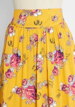 Swinging Saddles Midi Skirt -Bunny Shop 409673abfd47b02db1e6495b0e5da4a4