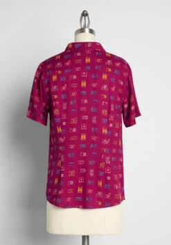 Such A Shutterbug Button-Up Top -Bunny Shop 426bb4404dbf15968541d76242d0f8f9