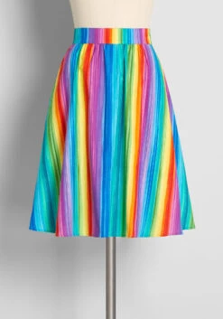 Blazing With Brightness Swing Skirt