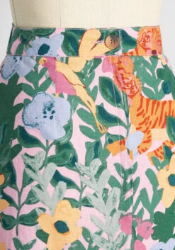 Terrain Of Tigers Mini Skirt -Bunny Shop 49a1b95cfda80db40d24e78e88c301c1