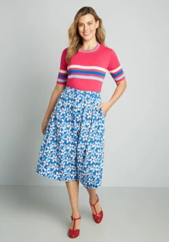Free To Flourish Midi Skirt -Bunny Shop 4f16afb7793852e1617321dbff58a323
