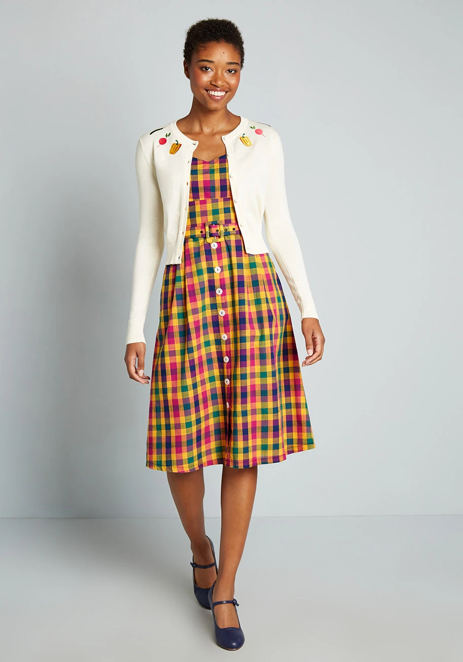 Check My Pulse Fit And Flare Dress 3 Check My Pulse Fit And Flare Dress - Image 3