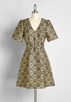 Cocktails At Golden Hour Fit-And-Flare Dress -Bunny Shop 5de12d14428f924e4efbee182a1922d2